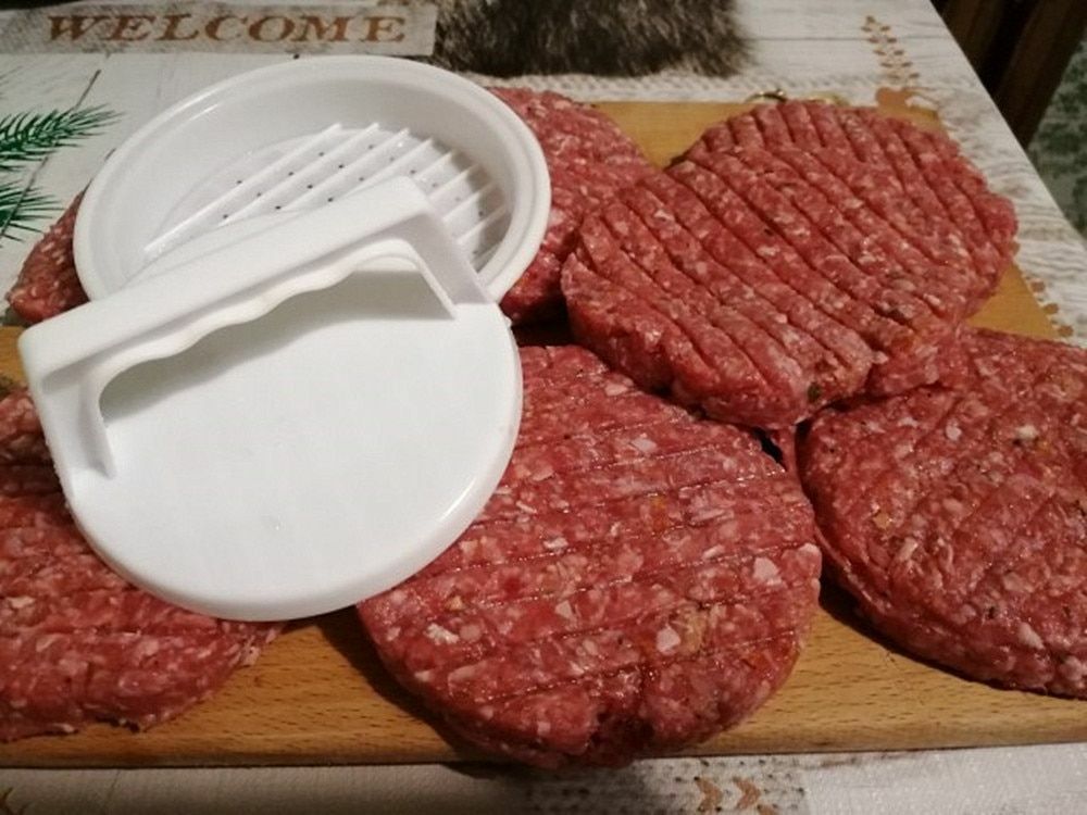 Meat Press Beef Maker Hamburger Grill Burger 1 Set Round Patty Kitchen Tool 1pc gallery