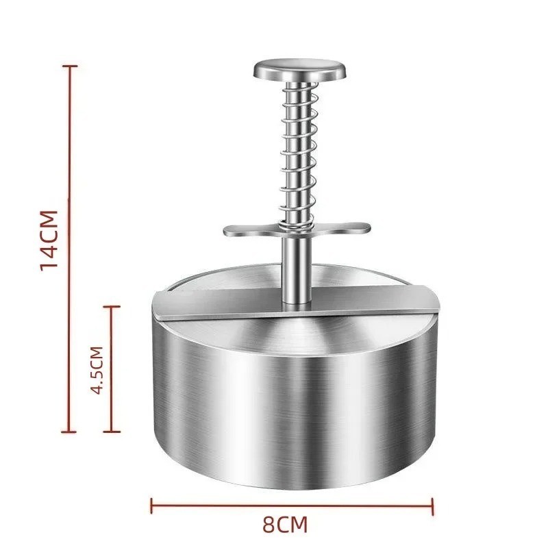Hamburger Meat Press Patty Maker 304 Stainless Steel round Non-Stick Thickness A gallery
