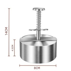 Hamburger Meat Press Patty Maker 304 Stainless Steel round Non-Stick Thickness A