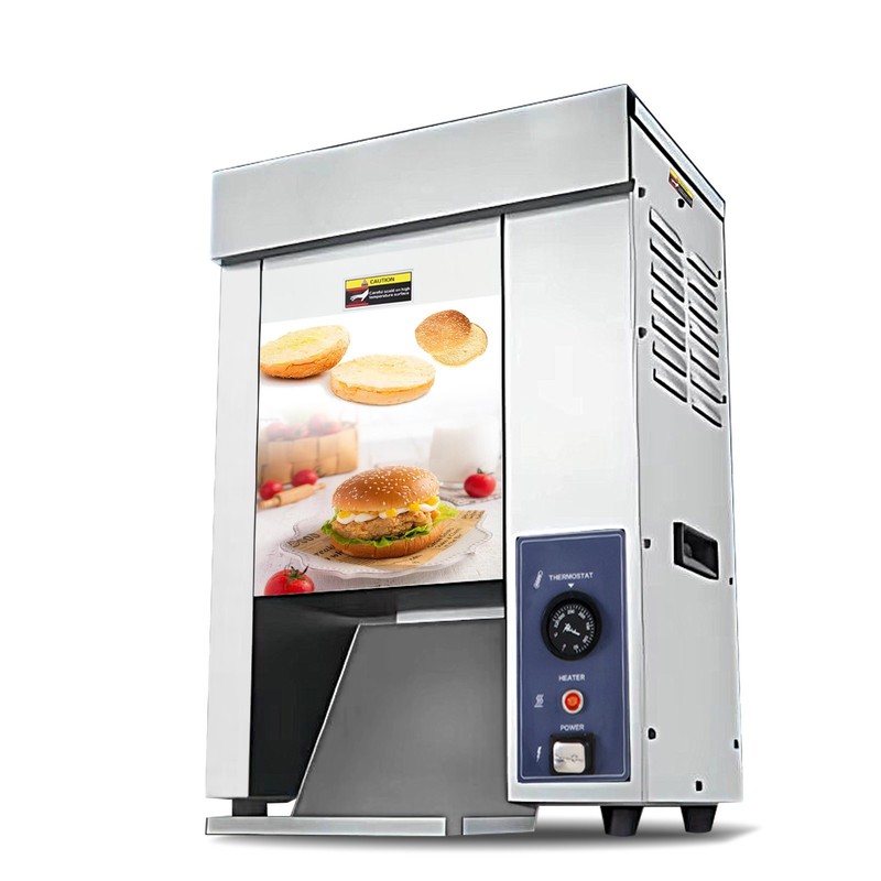 Commercial Automatic Chain Type Bun Toaster, Toast/Bread Baking Heating Machine gallery