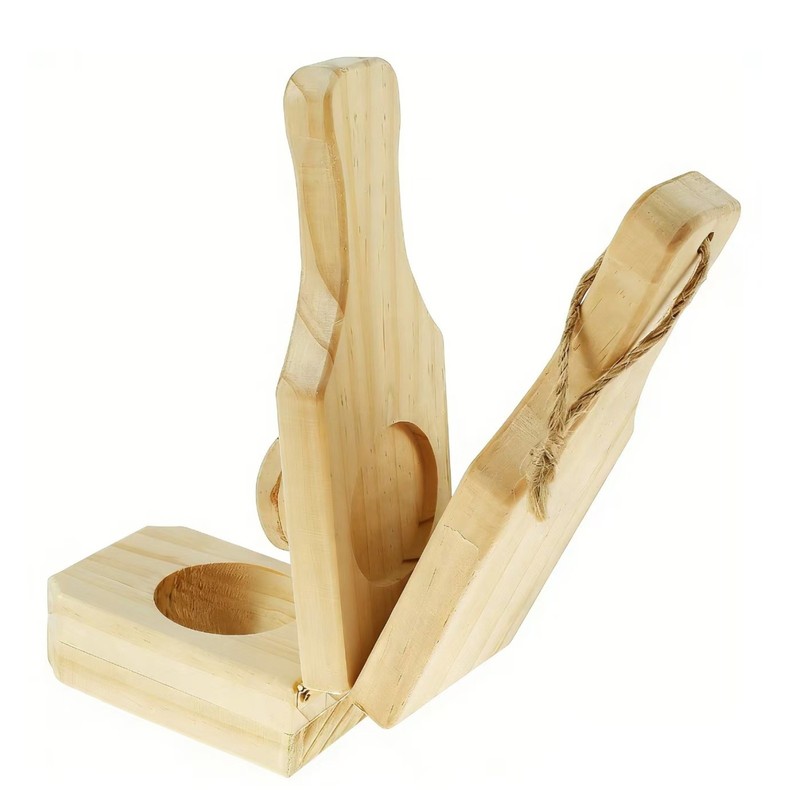 Wooden Press Tool Handmade Banana Press Board Two-Way Use for Kitchen gallery
