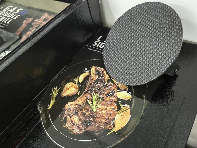 Firsgrill Burger Press 7.08" Round,HeavyDuty Cast Iron Smash Burger Press Mea... gallery