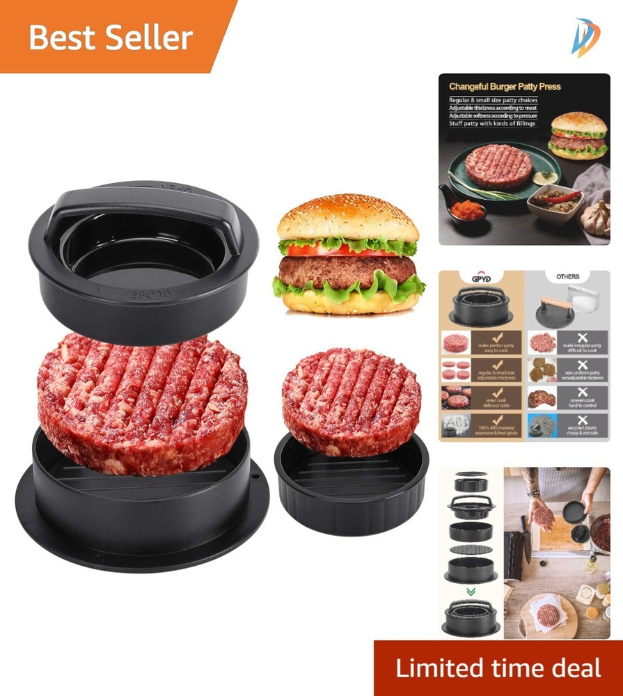 Ultimate Hamburger Patty Maker: Create Sliders & Stuffed Burgers Effortlessly