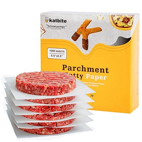 1000 Non-Stick Hamburger Patty Paper Squares 5.5"x5.5" for Freezing, Oven & Micr gallery