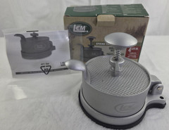 LEM Model# 1261 Spring Loaded Burger Press 4 5/8″ Aluminum Patty Maker w/ Box