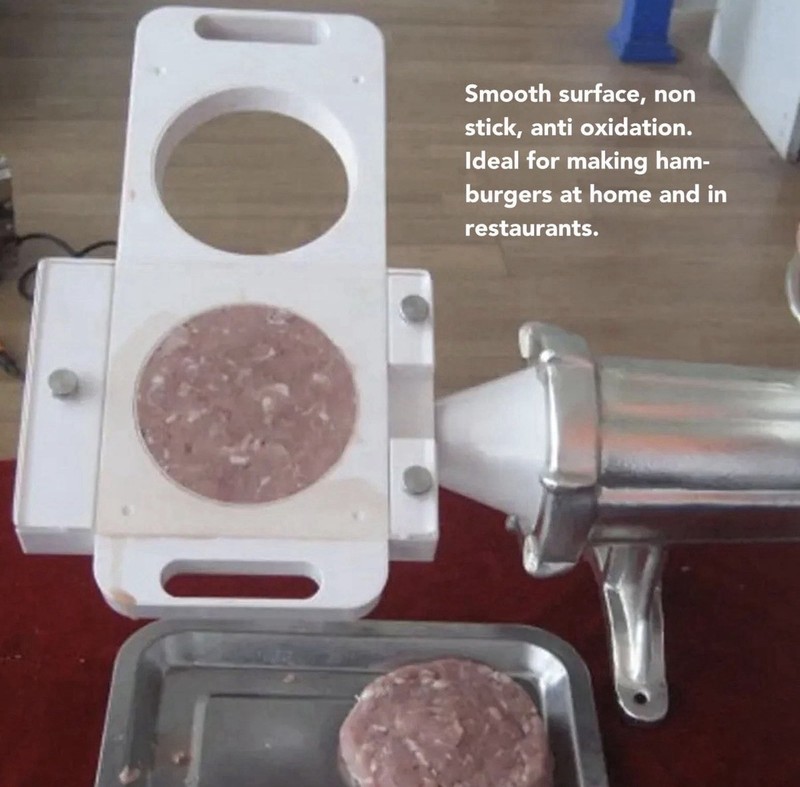 Auto Burger Patty Maker, 2 Holes Non Stick Auto Hamburger Patty Maker with 5 ... gallery