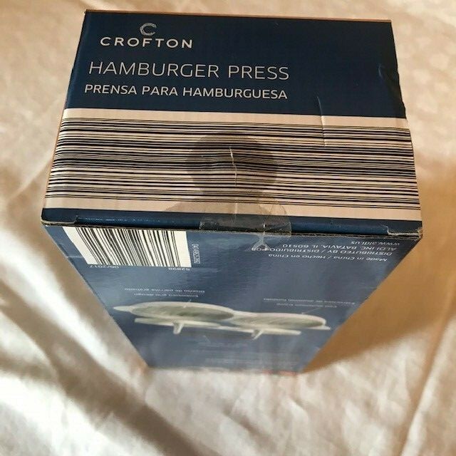 Aldi Crofton Hamburger Press Heavy Duty Cast Aluminium Frame NIB Non-stick Coat gallery