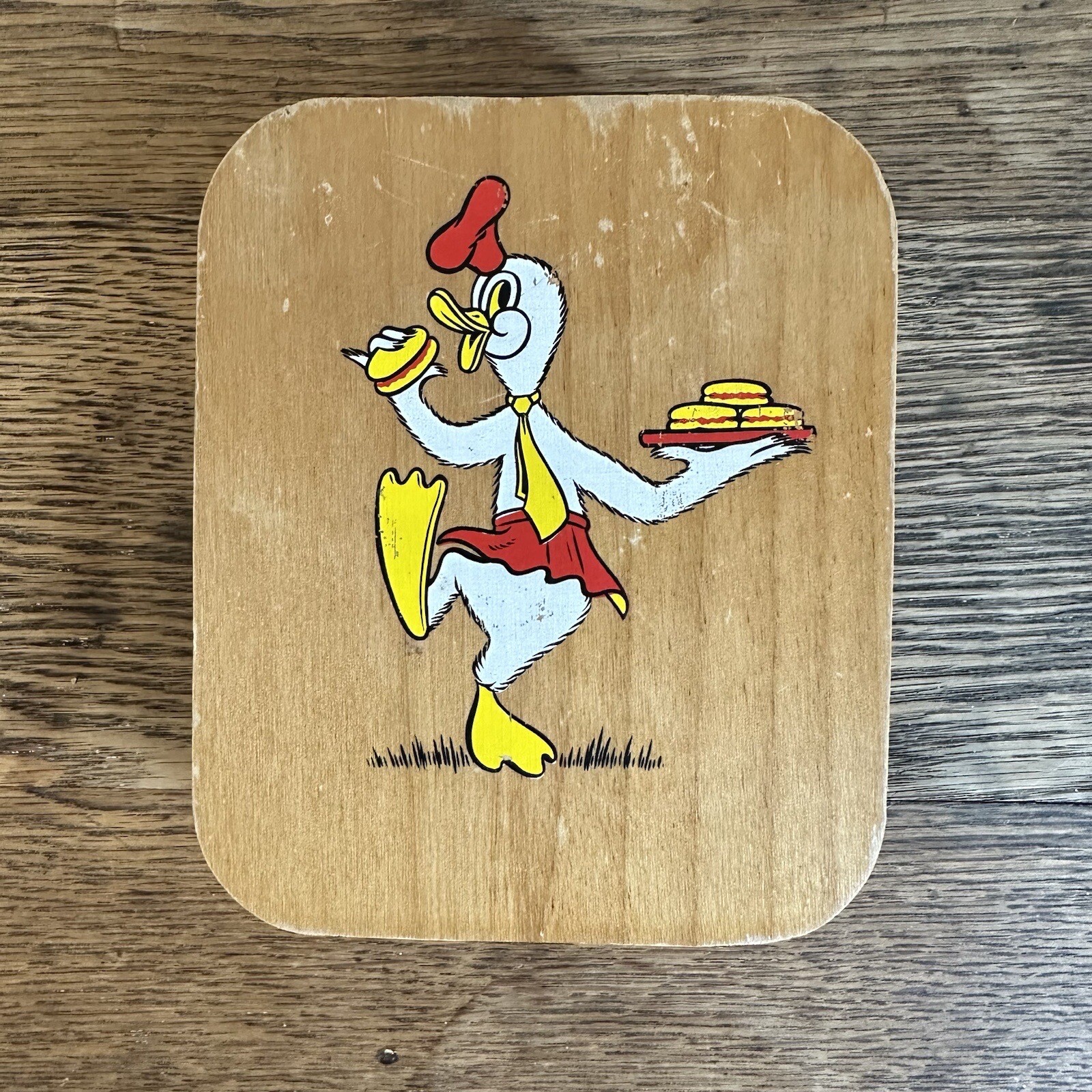 Vintage Hamburger Press Double Sided Mold MCM Chicken Kitchen Decor RARE gallery