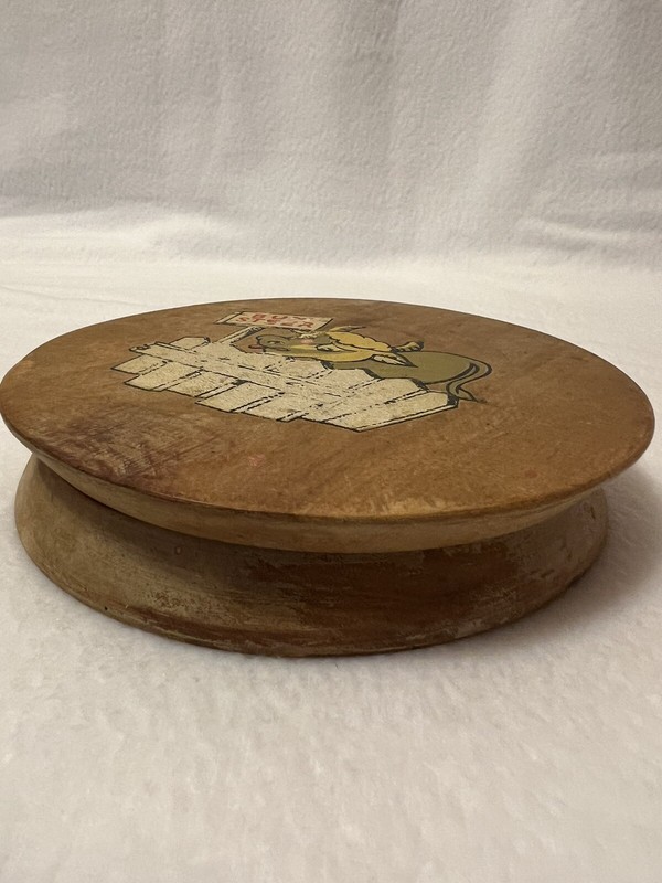 Vintage Hamburger Press Wood 1950’s Bum Steer Made in Japan Retro Kitchen gallery