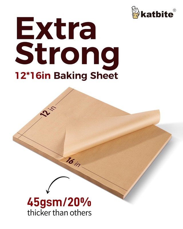 Katbite 200Pcs 12x16 In Unbleached Parchment 30.5x40.6cm-200, 12"x16"-200 gallery