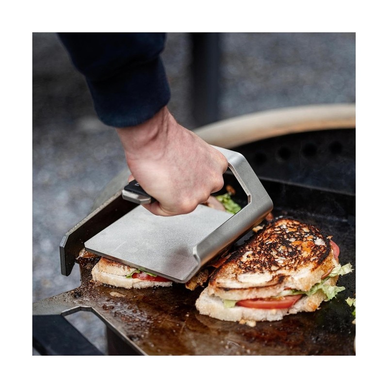 Breeo Griddle Press, 2.6 lbs - Heavy-Duty, Stainless Steel, USA Made - Smash ... gallery