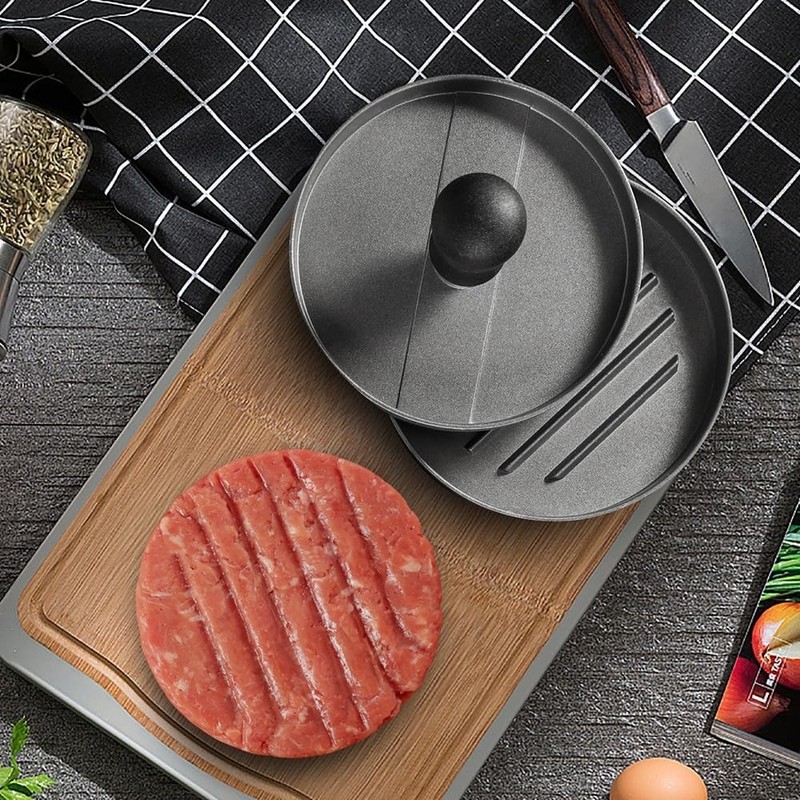 Hamburger Press Patty burger press+100 papers+20 disposable gloves+1 scraper gallery