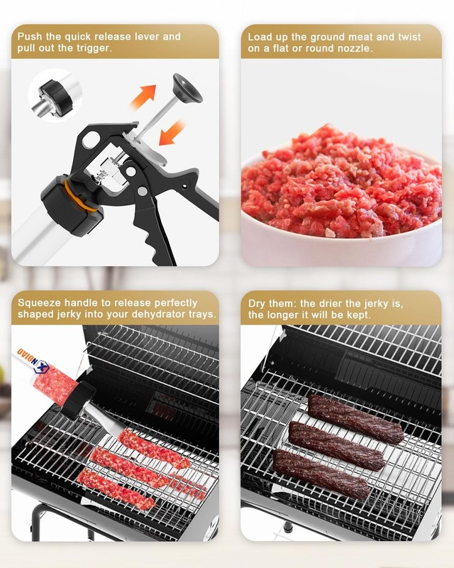 XINQIAO Beef Jerky Gun for Ground Meat, Plastic 1 Count (Pack of 1) gallery