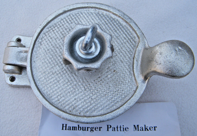 Vintage LARIN Corp Ontario Hamburger Pattie Patty Press Manual gallery