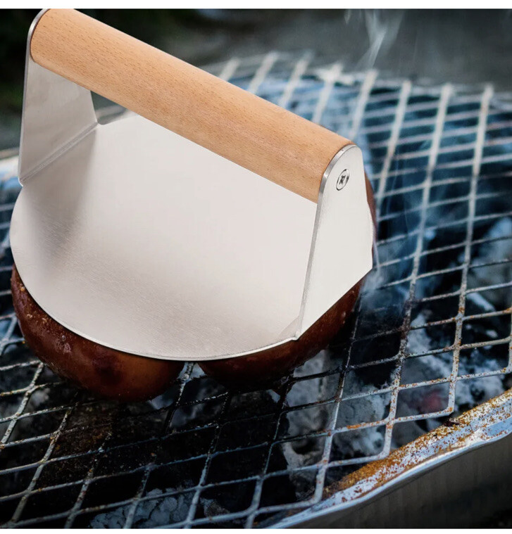 1 pc Veggie Burgers Mold Burger Bacon Press Smasher Barbecue Press Plate New 5x3 gallery