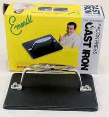 All-Clad Emerilware Cast Iron Bacon Press 4.5″ x 6.75″ Pre-Seasoned Grill Weight