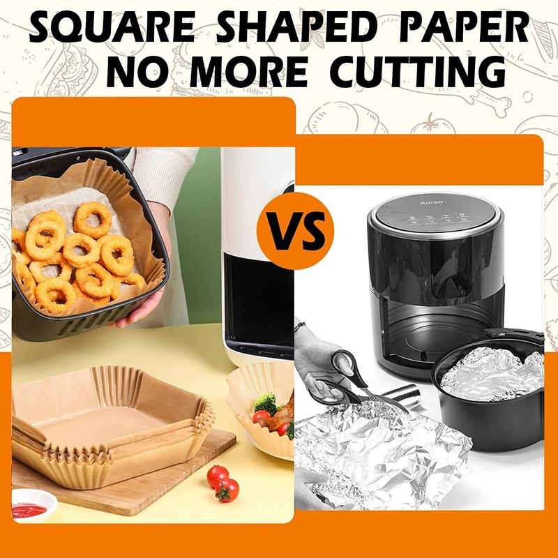 Air Fryer Liners Disposable, Large Airfryer 10 Inch Square, 10 gallery