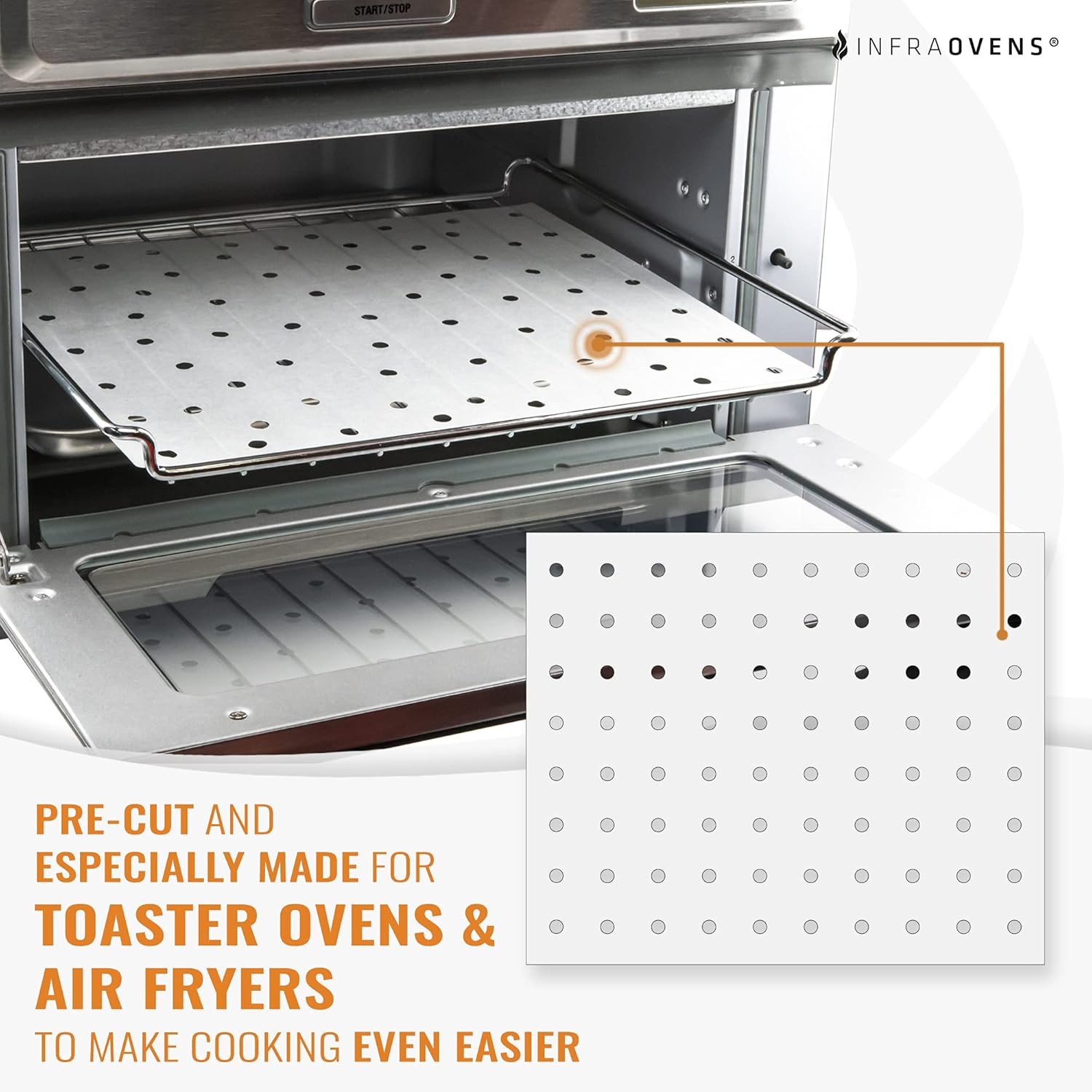 Parchment Paper Sheets for Toaster Oven Air Fryer 10 x 12 Compatible 10 x 12 gallery