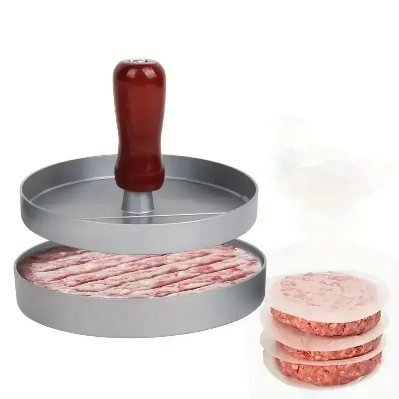 Non Stick Burger Press Aluminum Hamburger Patty Maker BBQ Grill Kitchen Tool gallery