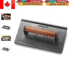 Versatile Cast Iron Grill Press for Evenly Cooked Meats – Indoor & Outdoor Use