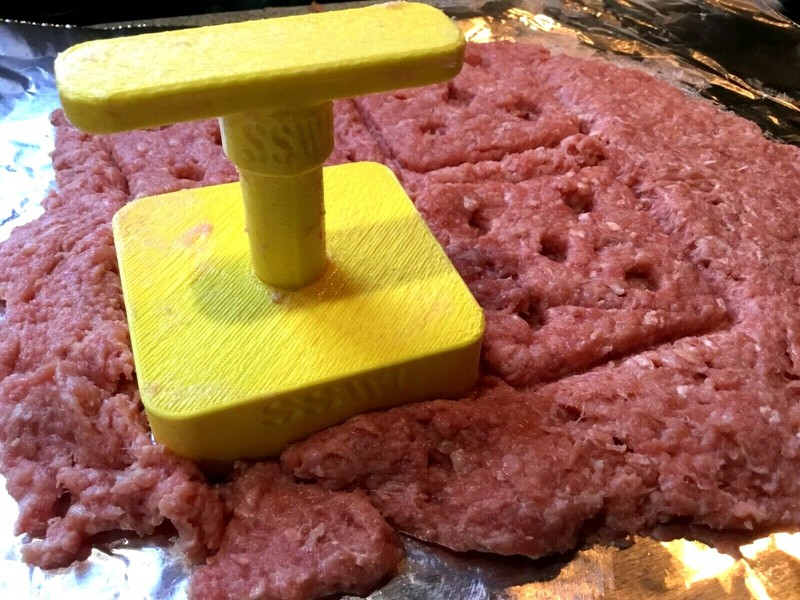 Make the Perfect Slider - White Castle Style Burger Press With Removable Handle gallery