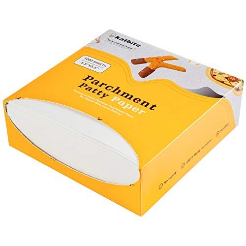 1000 Non-Stick Hamburger Patty Paper Squares 5.5"x5.5" for Freezing, Oven & Micr gallery