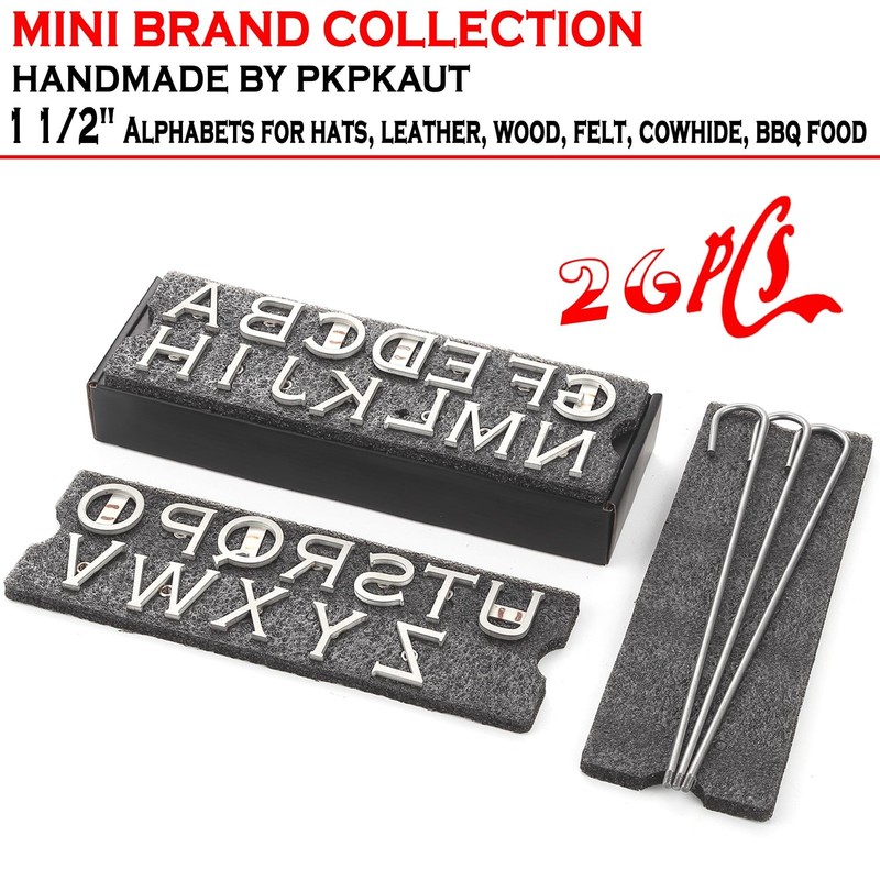 26Pcs Mini 1 1/2" Branding Irons, Alphabet Custom Wood Branding Iron Personal... gallery