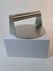 Stainless Steel Burger Press Round Smash Burger with Handle *New*