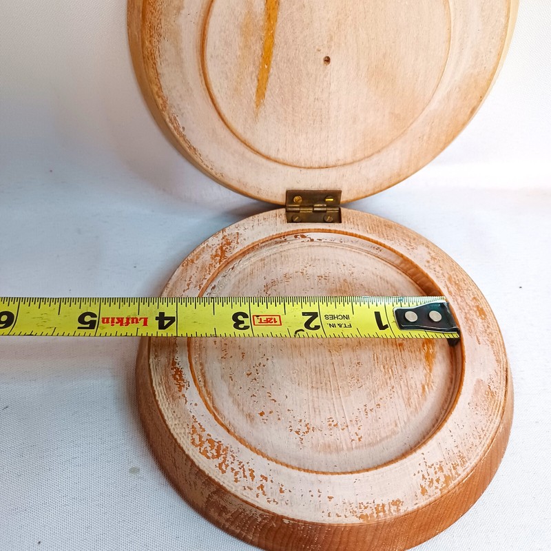 Wooden Hamburger Press Vintage Chef Rooster Hen Kitchy Cabin Core gallery