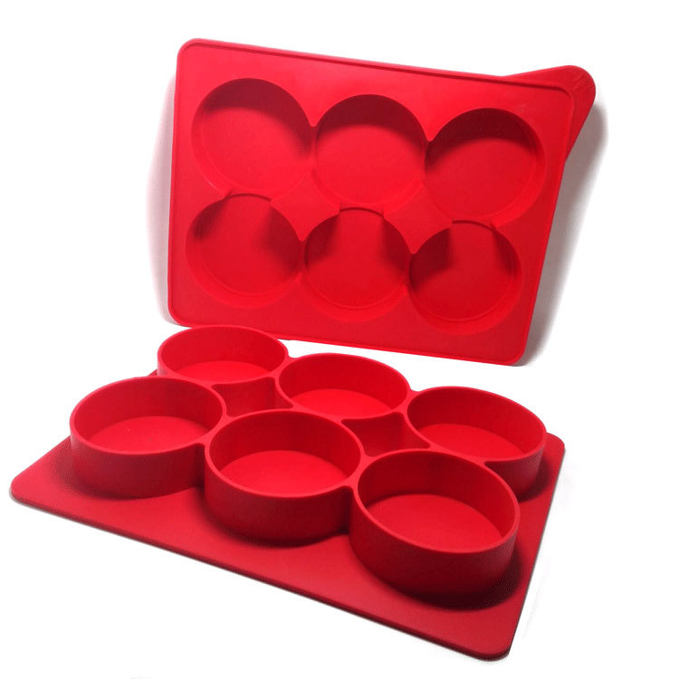 Silicone Burger Press and Freezer Storage Container / Choice of 5 Sizes gallery