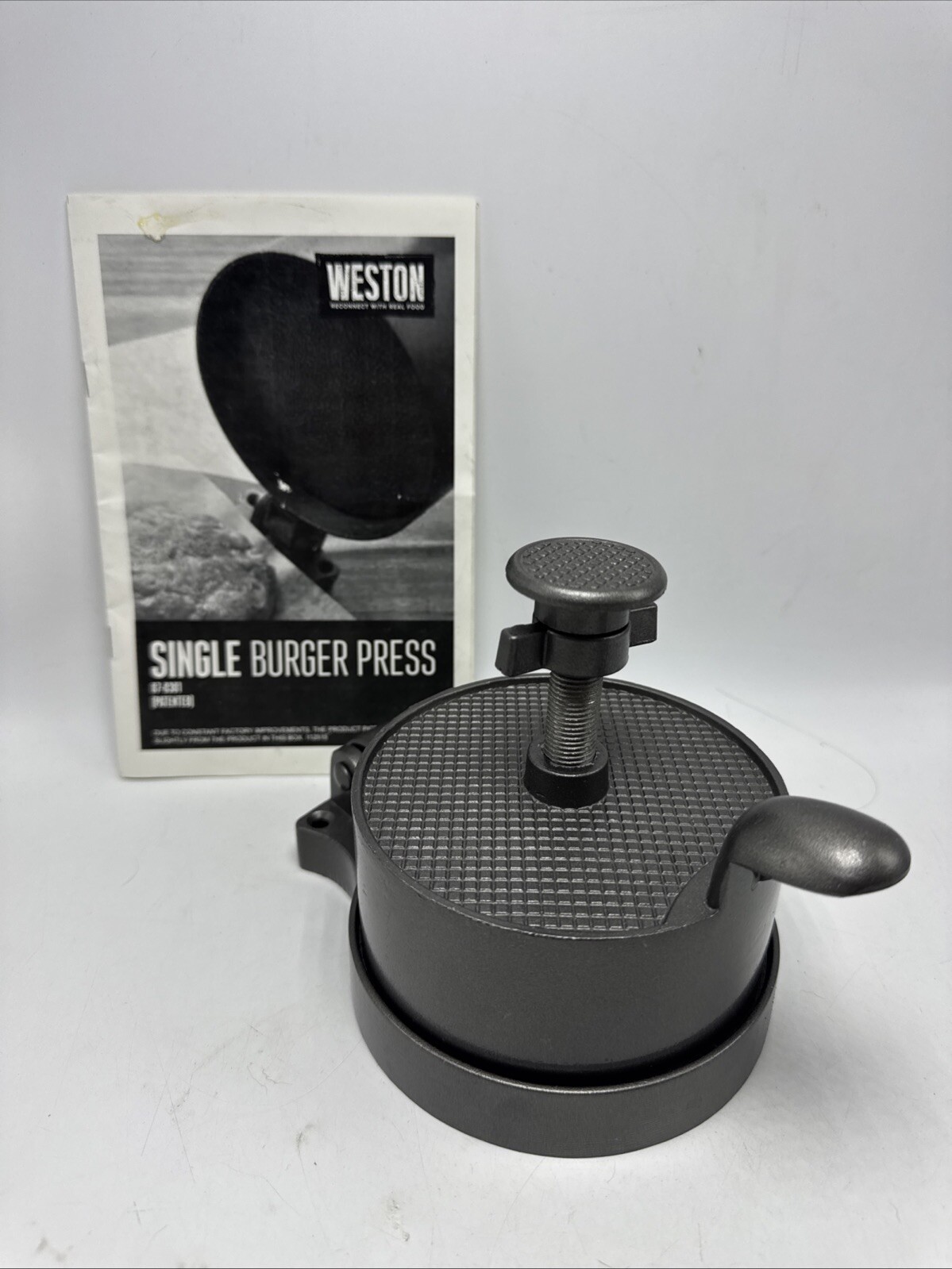 Weston Single Burger Press + Instruction Manual gallery