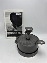 Weston Single Burger Press + Instruction Manual