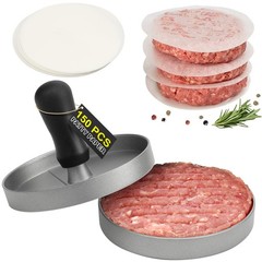 TACGEA Burger Press 150 Patty Papers, Non-Stick Hamburger Patty Maker with Wax P