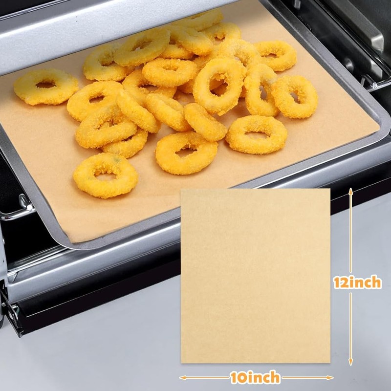 YQL 10x12 Inch 150PCS Disposable Air Fryer Liners, Inch, Brown gallery