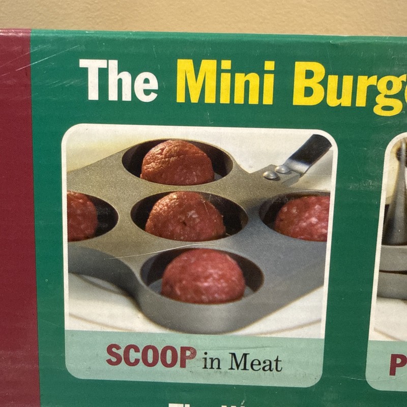 Big City Slider Station Mini Burger Cooking Pan Stove or Grill M-633 BRAND NEW gallery