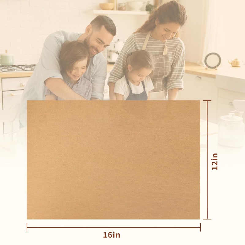 TROUSKAIG 100pcs 12x16 inch Unbleached Parchment 12x16inch-100pcs, Brown gallery