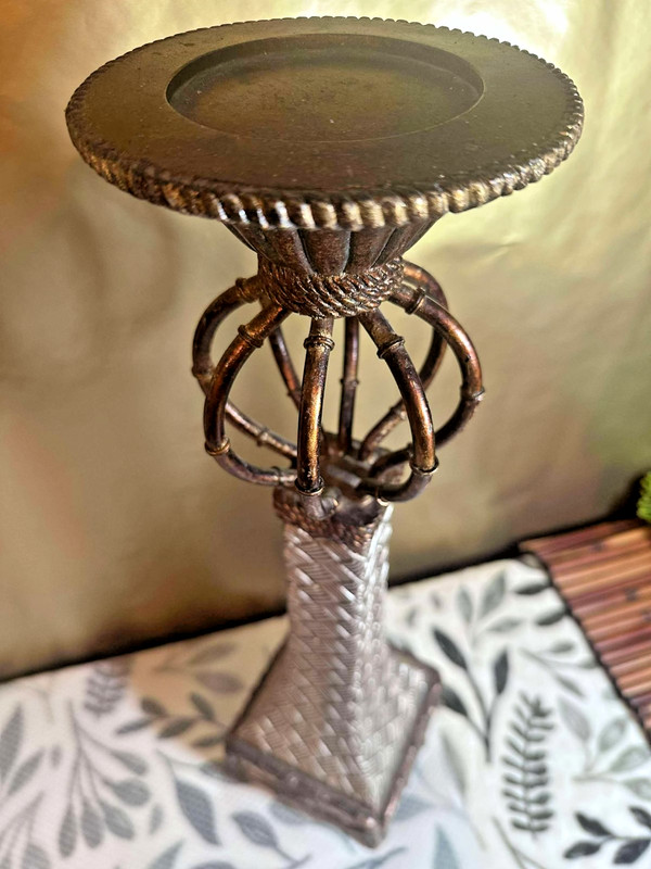 Decorative Pillar Candle Holder – Elegant Metal Stand for Home or Event Decor gallery