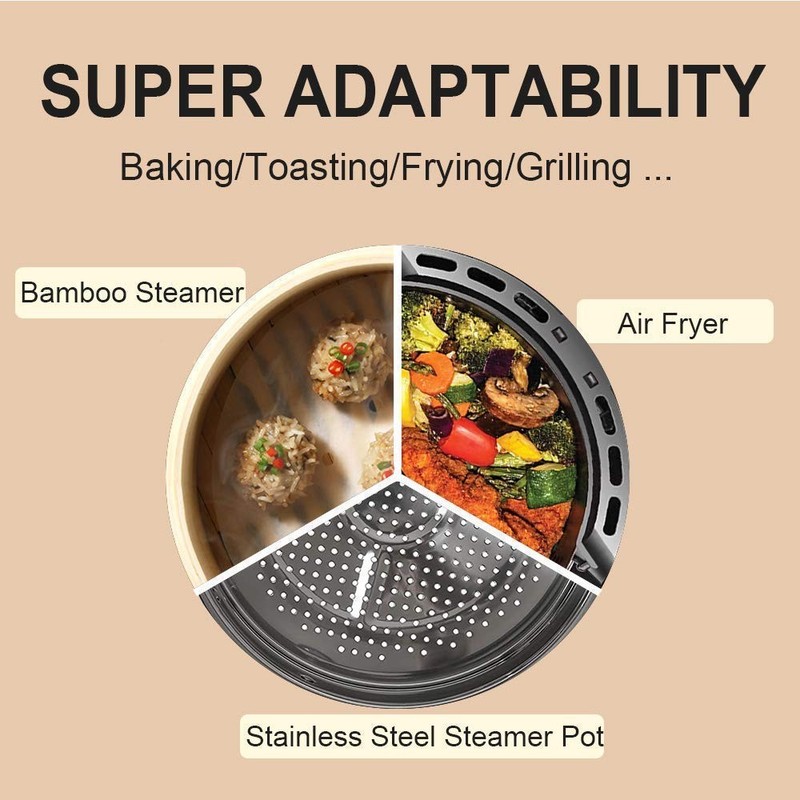 Numola Air Fryer Parchment Paper Liners, 8 Inch Disposable Papers 8IN, White gallery