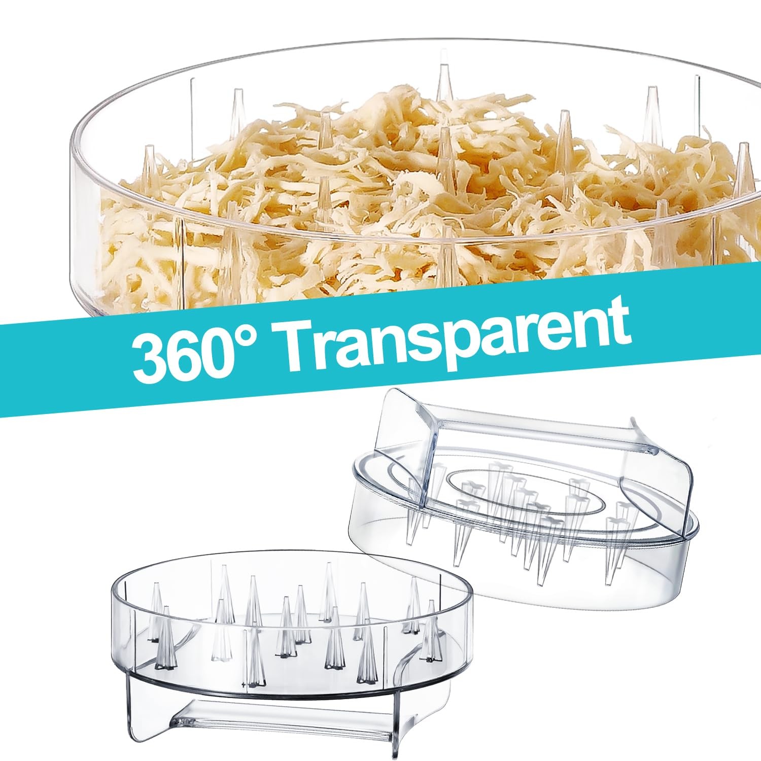 Chicken Shredder - Clear Tool Twist, Meat 6x6x4, gallery