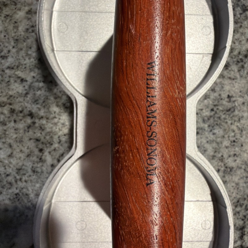 Williams Sonoma Double Hamburger Press Wooden Handle Metal Press Taiwan gallery