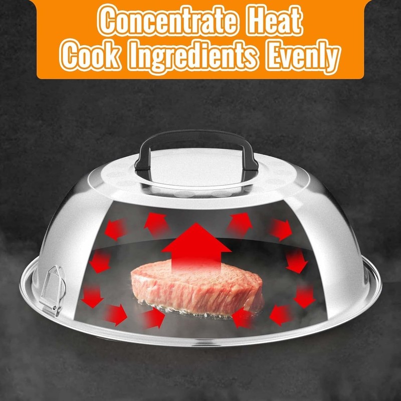 Effortless Burger Press & Melting Dome Set, Perfect for Indoor/Outdoor Grilling gallery