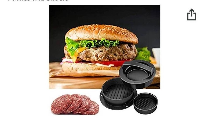 2 packs 3-In-1 Stuffed Burger Press, Non-Stick Easy-to-Clean Barbeque Accessory gallery