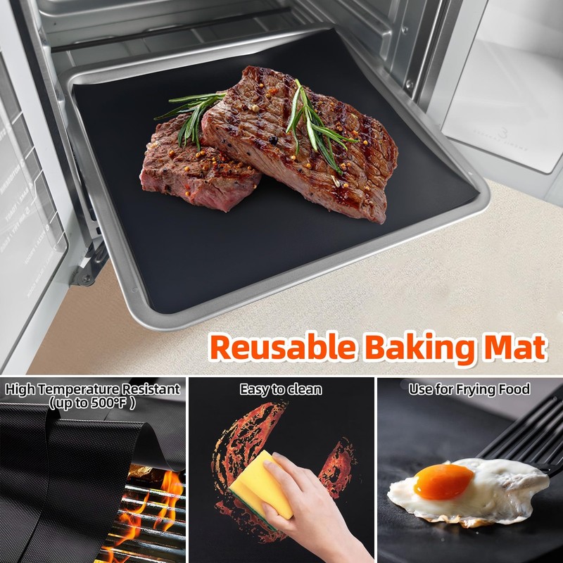 Air Fryer Liners Compatible with Emeril Lagasse 26 QT 11*10 inches, Black gallery