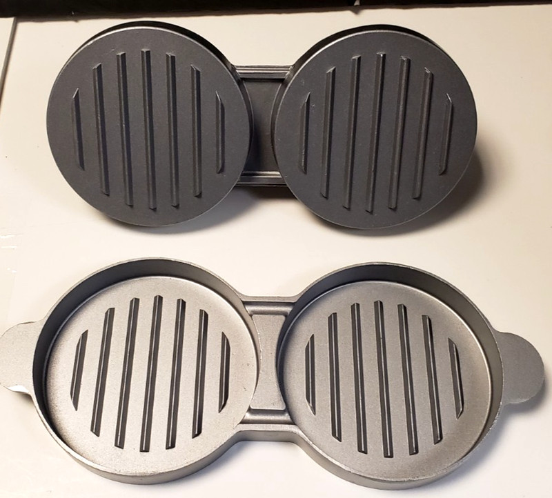 Double Non-Stick Stuffed Burger Press Hamburger Patty Maker for Meat Beaf 2 in 1 gallery