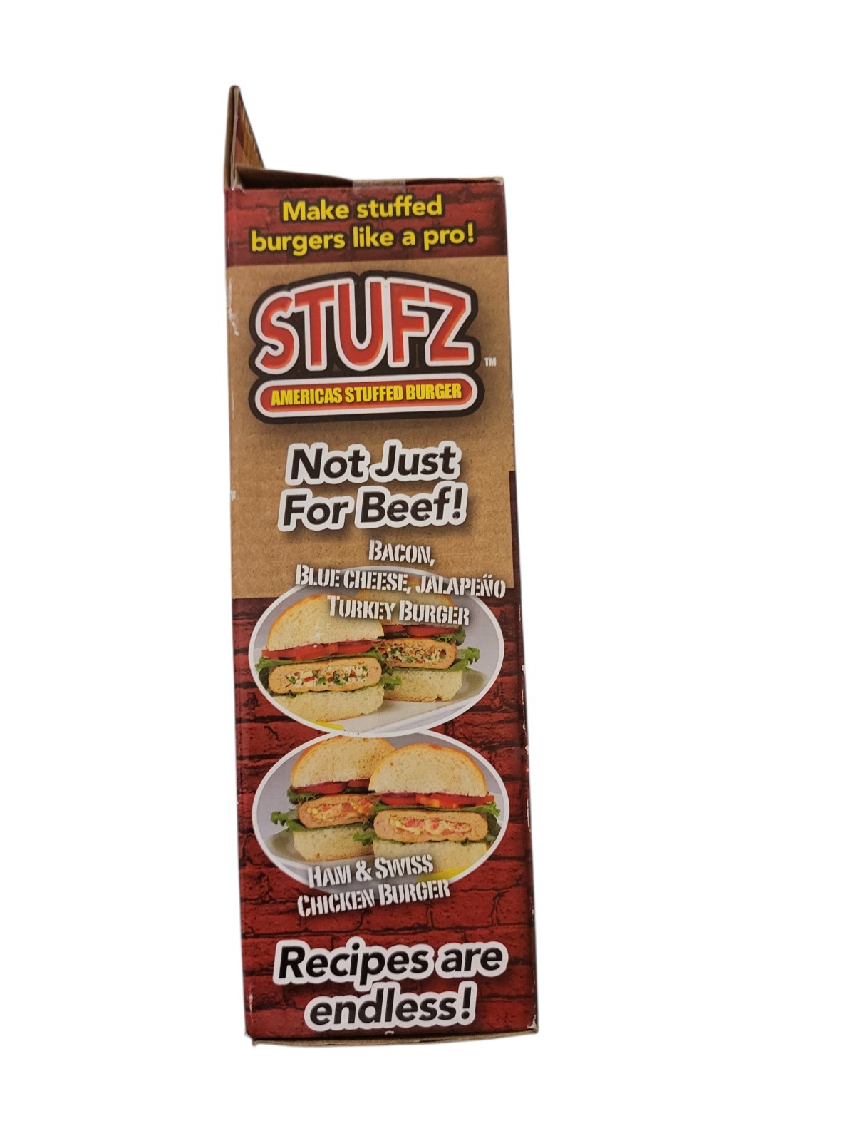 STUFZ BURGER PRESS AS SEEN ON TV_ Non Mint Box gallery