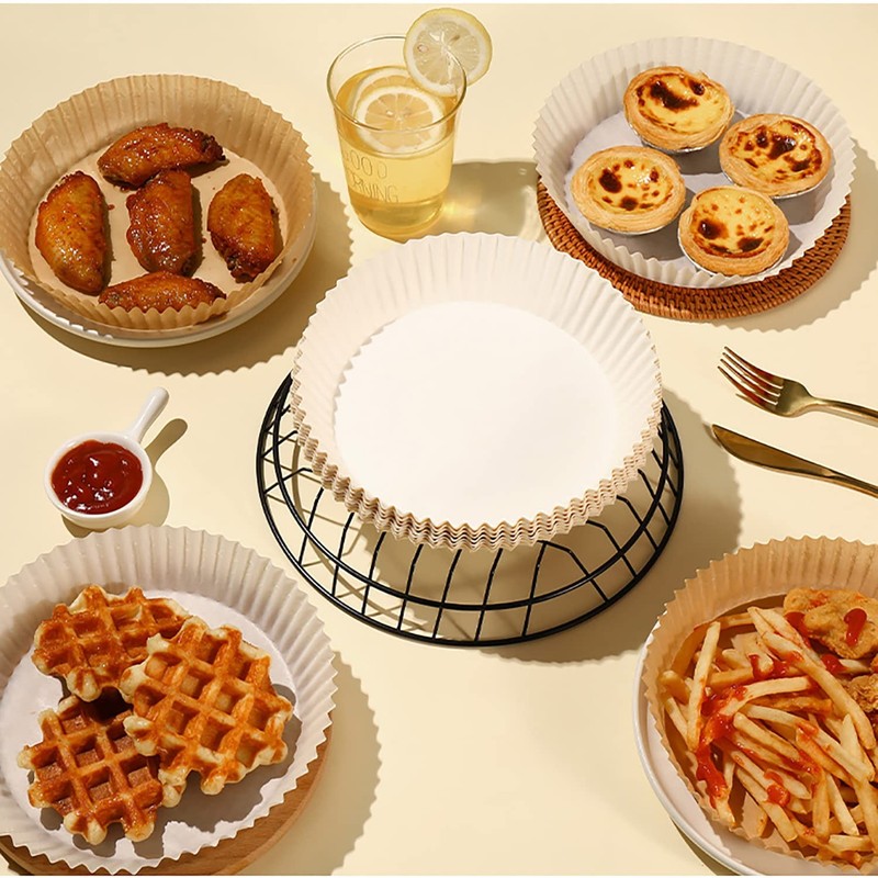 Air Fryer Disposable Paper Liner,Disposable Pads, 6.3 inches gallery
