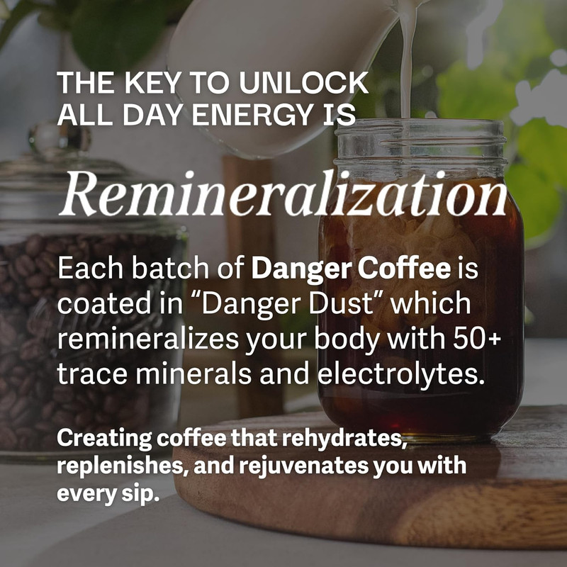 Danger Coffee by Dave Asprey Remineralized Mold Free & Lab Tested 10.9 Ounce gallery
