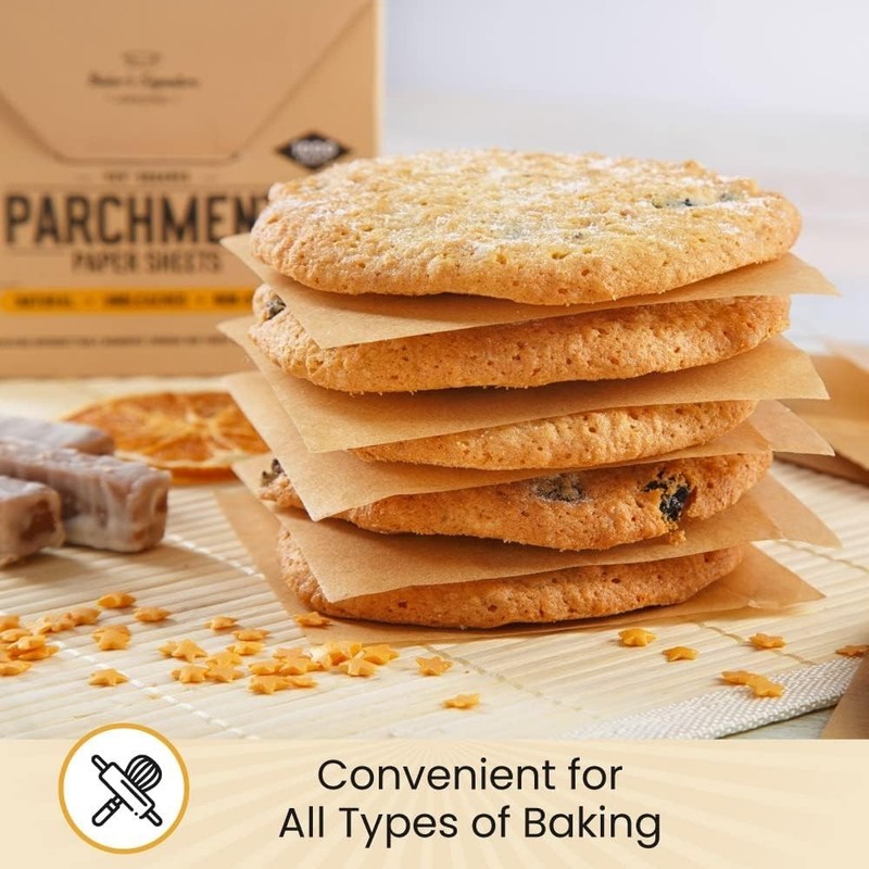 Baker’s Signature 5"x5" Parchment Squares - 300 Natural, Eco-Friendly Sheets gallery