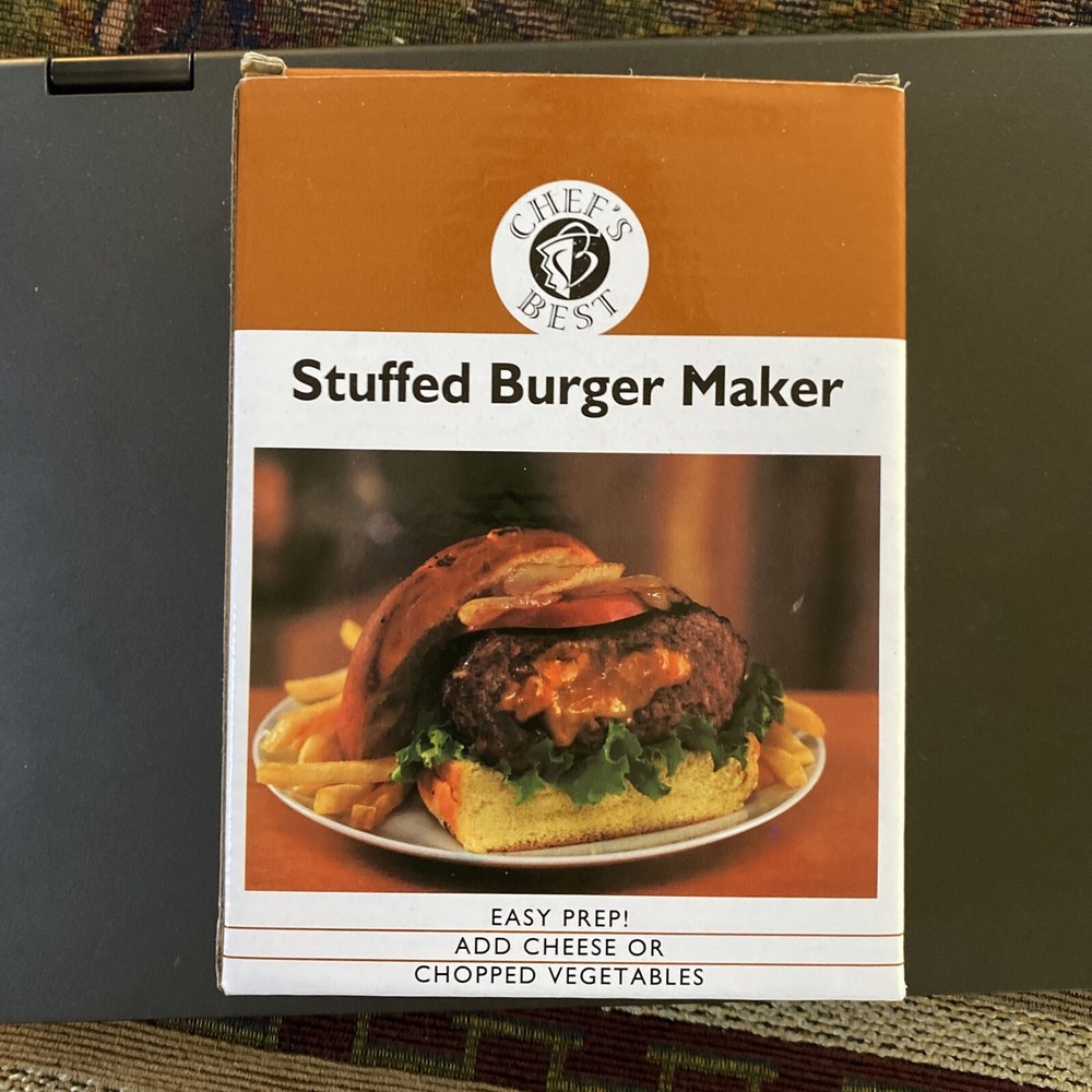 Chef's Best Stuffed Burger Maker-Gourmet-Styled Burgers-New