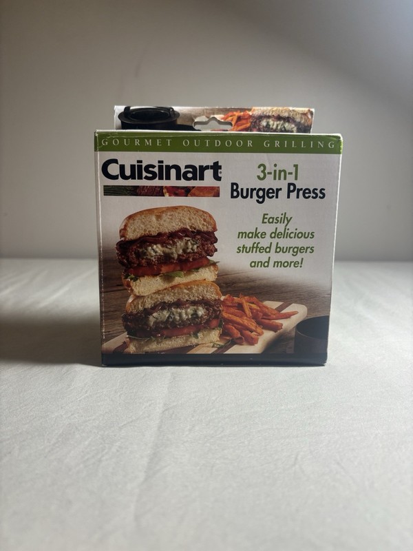 Cuisinart 3 in 1 Stuffed Hamburger Press Gourmet Grill Tool gallery